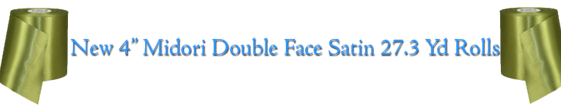 4" Midori Double Face Satin Ribbon