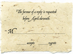 Handmade Lotka Announcement Cards