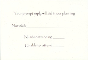 recycled reply cards