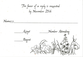 Recycled Reply Cards