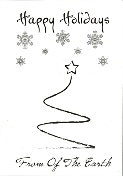 recycled corporate holiday card
