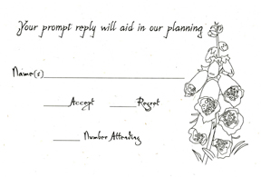 Preprinted Recycled Reply Cards