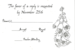 Recycled Reply Cards