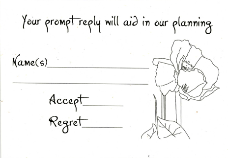 Preprinted Recycled Reply Cards