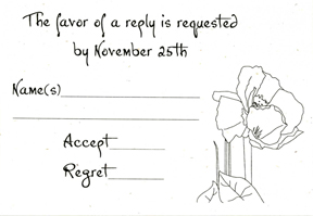 Recycled Reply Cards