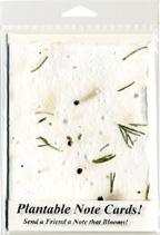 Rosemary Plantable Note Cards