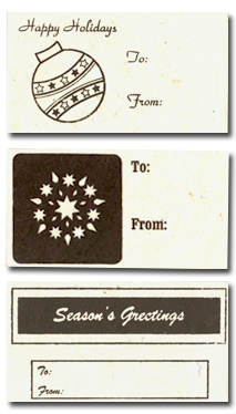 Seeded Holiday Gift Tags