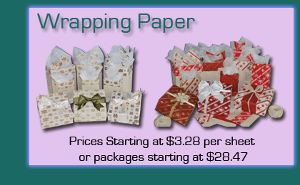 Seeded Holiday Gift Wrap at wholesale prices