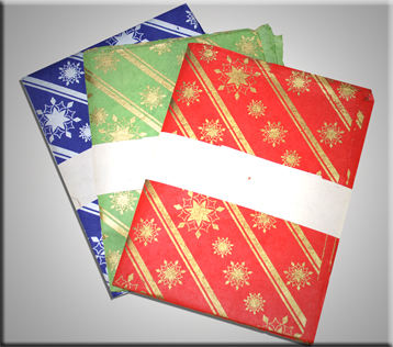 Metallic Holiday Handmade Gift Wrap
