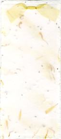 handmade marigold and seed paper