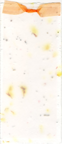 handmade safflower and seed paper