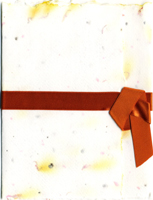 handmade safflower and seed paper