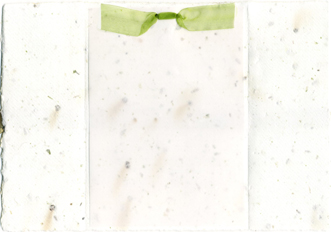 handmade chard and seed paper
