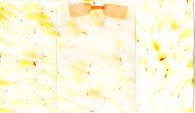 Handmade safflower paper