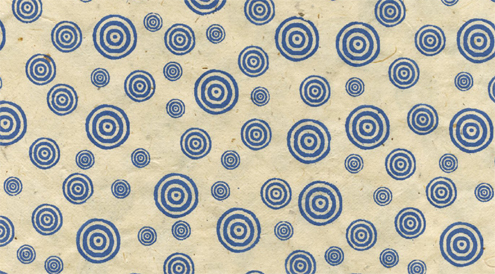 Blue Bullseye Lotka Paper