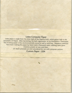 printer safe handmade lotka paper