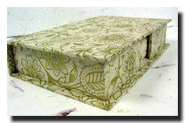 Handmade Golden Garden Notecard Box