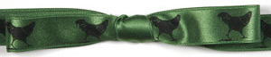 French Chicken Midori Icon on Double Faced Satin