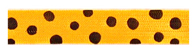 Marigold/Black Rayon Trimming Ribbon