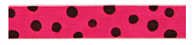 Lipstick/Black Rayon Trimming Ribbon