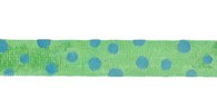 Lemon Grass/blue Rayon Trimming Ribbon