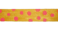 Marigold/Pink Rayon Trimming Ribbon