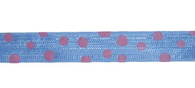 True Cornflower/Pink Rayon Trimming Ribbon