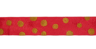 True Red/Gold Rayon Trimming Ribbon
