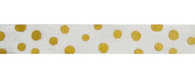 White/Gold Rayon Trimming Ribbon