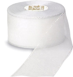 White with Silver Edge