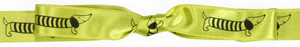 Dachshund Midori Icon on Double Faced Satin