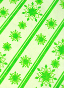 Green and Natural Seeded Wrapping Paper