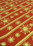 Red and Gold Seeded Wrapping Paper