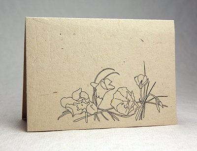 Primrose Monkey Flower Card
