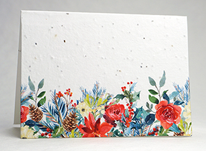 Winter Border Watercolor Card
