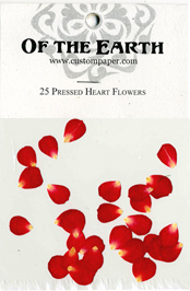 25 Heart Pressed Flowers