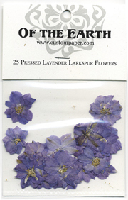 25 Lavender Larkspur Pressed Flowers
