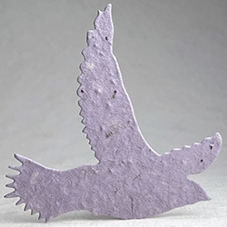 15s lavender seed paper bird shape