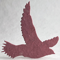68s pink seed paper bird shape