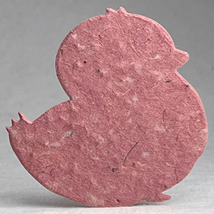 68s pink seed paper chick shape