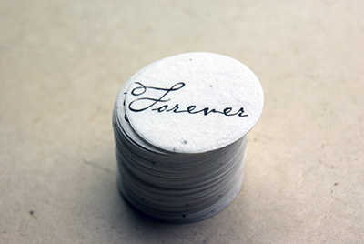 forever seed paper tag
