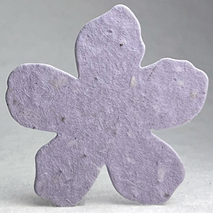 15s lavender seed paper flower shape 