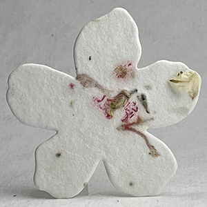 24s pink petals seed paper flower shape 