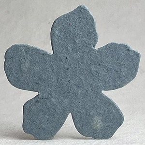 34s blue seed paper flower shape 