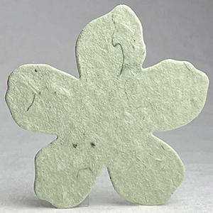 62s light green seed paper flower shape 