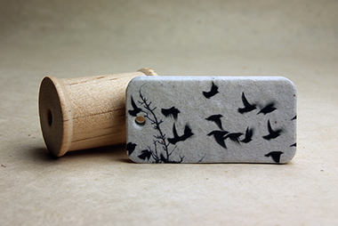 birds seed paper tag