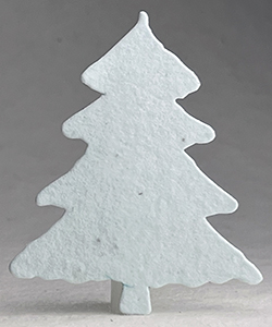21s light blue seed paper tree shape
