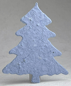 34s blue seed paper tree shape