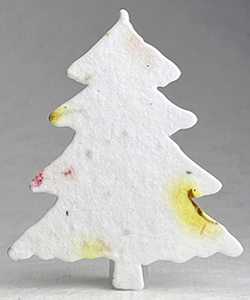 37s pink and yellow seed paper tree shape