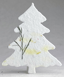 43s safflower and fern seed paper tree shape